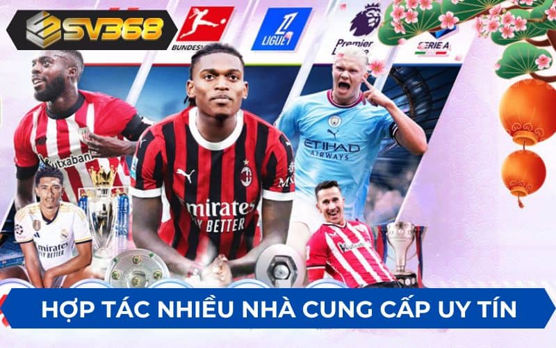 Hợp tác với nhiều nhà cung cấp thể thao uy tín Hợp tác với nhiều nhà cung cấp thể thao uy tín