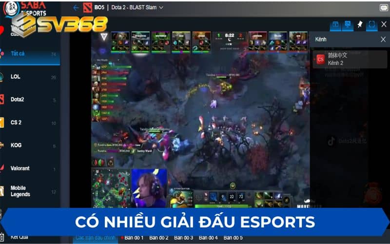 Các giải đấu Esports được tổ chức thường xuyên Các giải đấu Esports được tổ chức thường xuyên